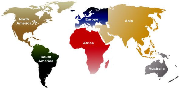 World+map+continents+printable